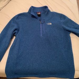 North Face Blue Quarter Zip